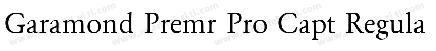 Garamond Premr Pro Capt Regular字体转换